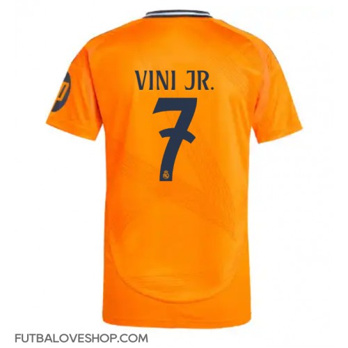 Dres Real Madrid Vinicius Junior #7 Preč 2024-25 Krátky Rukáv